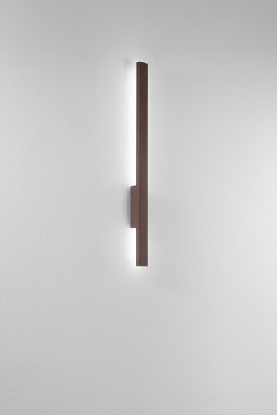 FAN LED-HERCULES-100 Nástěnné svítidlo Hercules corten, hliník s PC difuzorem, 23 W, 3500 lm, CCT 2700/3300/4000 K, IP65, 60 x 55 x 1000 mm - FANEUROPE