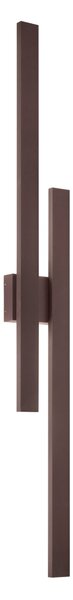 FAN LED-HERCULES-140 Nástěnné svítidlo Hercules corten, hliník s PC difuzorem, 47 W, 6800 lm, CCT 2700/3500/4000 K, IP65, 60 x 175 x 1420 mm - FANEUROPE