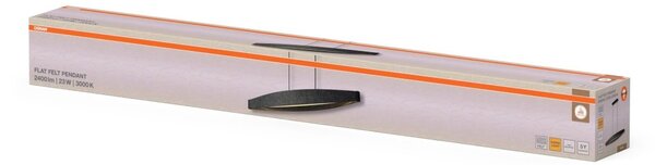 Filcové závěsné svítidlo Flat Felt, 23W, Teplá bílá
