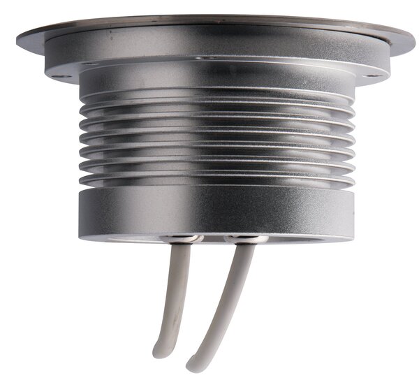 FAN LED-IRIDE-R12 Pochozí venkovní LED svítidlo IRIDE DC12/24V stříbrná, hliník, 9x1 W, RGB, stmívatelné, IP67, 12,5 x 6,6 cm - FANEUROPE