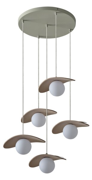 Závěsné svítidlo Pearl, 5x G9, Béžové