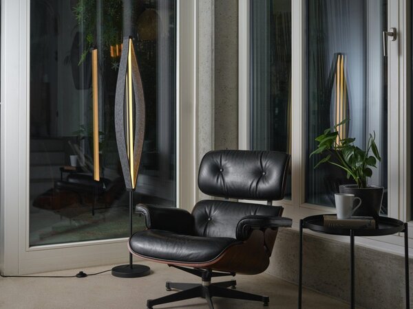 Filcová stojací lampa Flat Felt, 23W, Teplá bílá