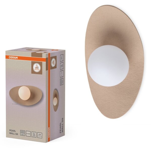 Nástěnné svítidlo Pearl, 1x G9, Béžové