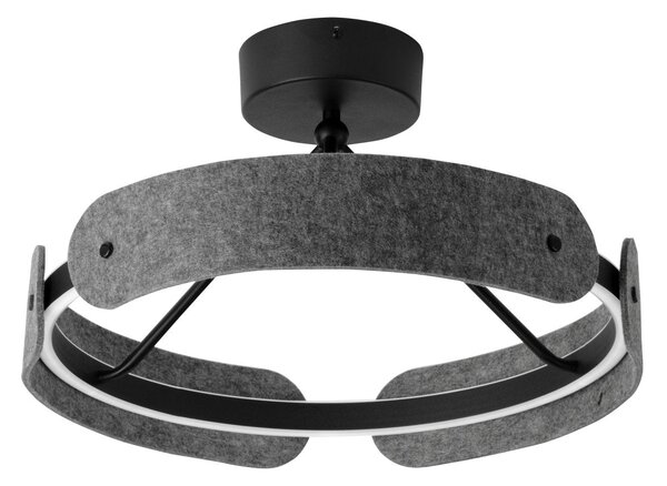 Filcové stropní svítidlo Curve Felt, 33W, Teplá bílá