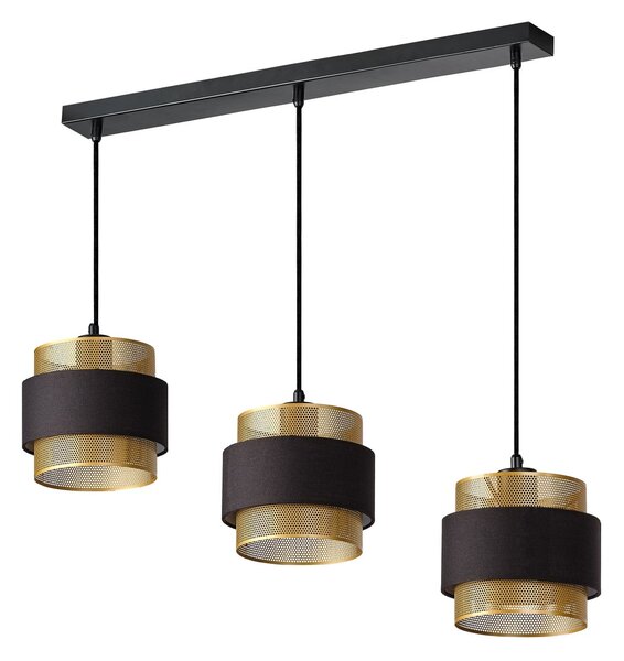 Lineární závěsné svítidlo Hornet Linear, 3x E27, Černé