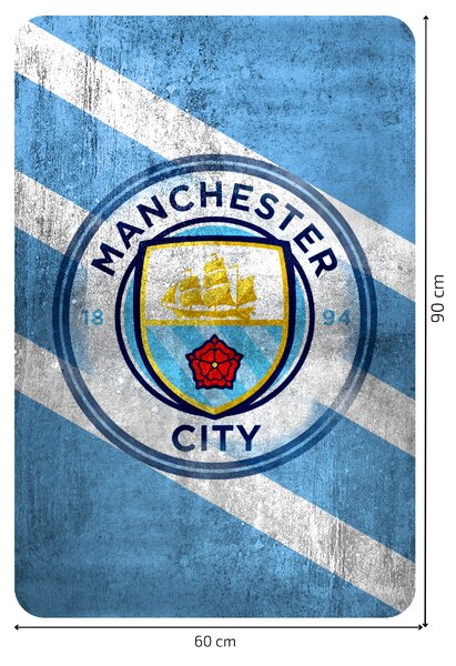 Textilní samolepka na zeď "Manchester City FC"