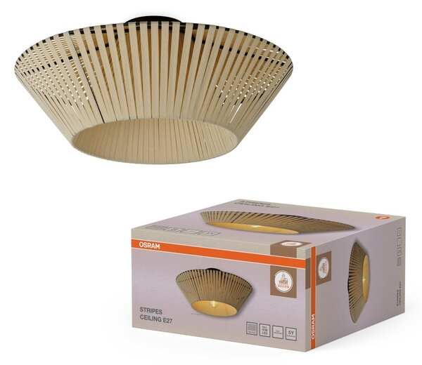 Stropní svítidlo Stripes, 1x E27, Béžové