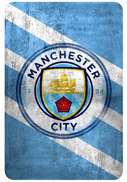 Textilní samolepka na zeď "Manchester City FC"