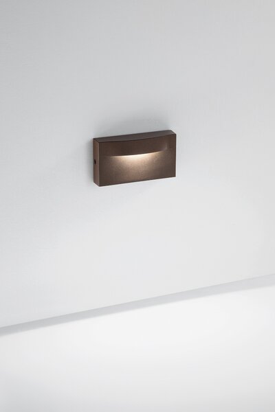 FAN LED-MOBULA-AP-BRO Nástěnné LED svítidlo Mobula (bronzo) 8 W, 1100 lm, 3000 K, IP65, 137 x 40 x 75 mm - FANEUROPE