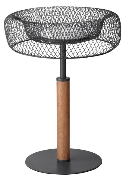 Mřížkovaná stolní lampa Mesh, 10W, Teplá bílá, Černá