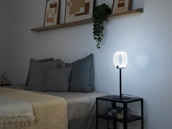 Stolní lampa Circle, 8.3W, Nastavitelná bílá (ClickCCT), Černá