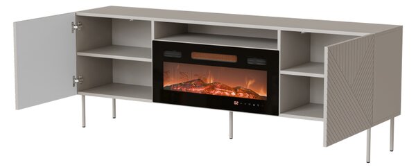 TV skříňka s krbem Azynit Kasmir II 190 EF, Barva: kašmír 5903211496417