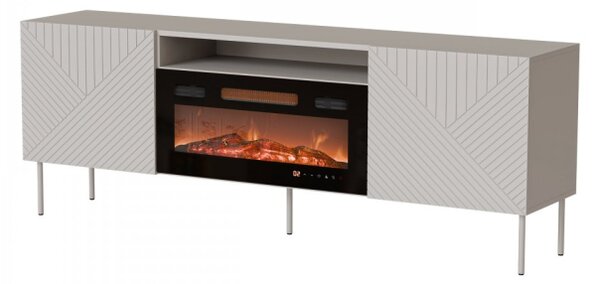 TV skříňka s krbem Azynit Kasmir II 190 EF, Barva: kašmír 5903211496417