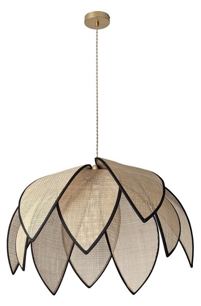 Ratanové závěsné svítidlo Rattan Lotus 670mm, 1x E27, Hnědé