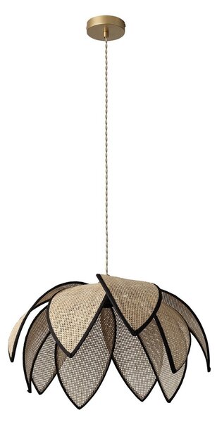 Ratanové závěsné svítidlo Rattan Lotus 480mm, 1x E27, Hnědé