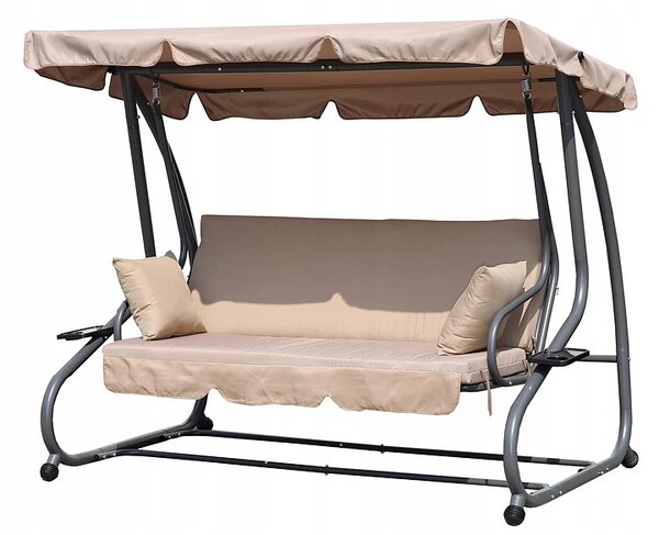 Zahradní houpačka MultiGarden G2025-B BEIGE 110x160 cm béžová