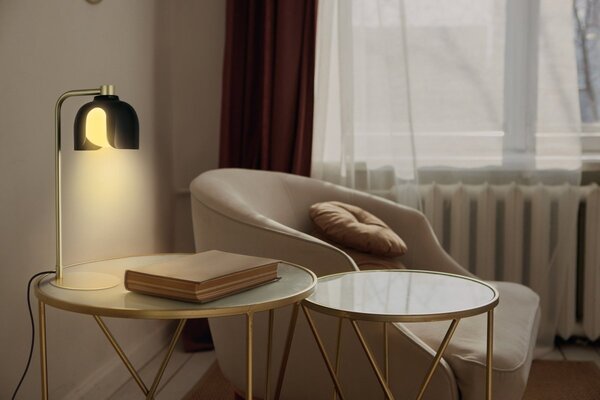 Stolní lampa Corolle, 1x G9, Černá