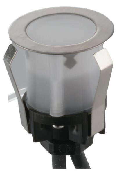 FAN LED-RIDER-R6 Sada 6 zápustných venkovních svítidel LED RIDER DC 12 V nikl 6x0,6 W 360 lm 4000 K IP67 3x3,7 cm - FANEUROPE