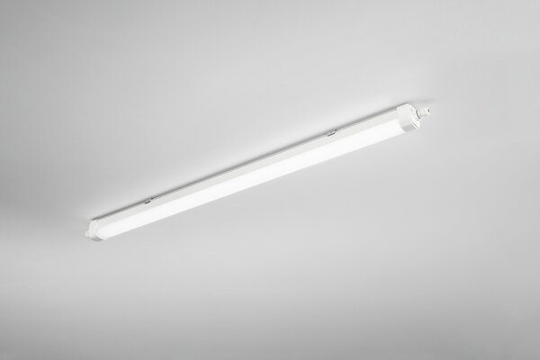 FAN LED-RUBIS-120 Vlhkotěsná stropní LED svítidlo Rubis (bílé, PC) 36 W, 4900 lm, CCT 3000 / 4000 / 6500 K, IP65, 1200 x 58 x 62 mm - FANEUROPE