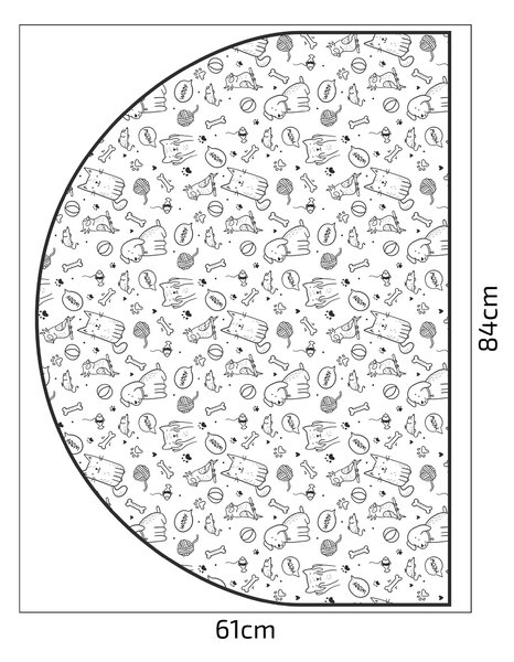 PIPPER. Ochranná textilní nálepka na zeď - Oblouk - Zvířata Velikost: 83x60cm, Jméno: Se jménem