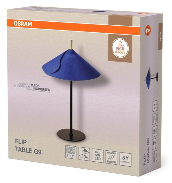 Stolní lampa Flip, 1x G9, Modrá