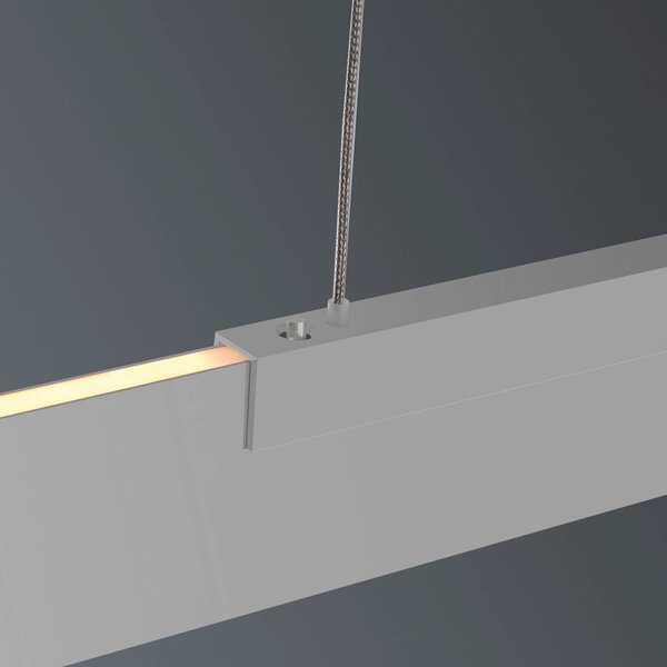 BOPP Závěsné světlo Bopp LED Nano 2.0, délka 100 cm, hliníková barva, stmívatelný, Hliník / šedá / zinek, Obývací pokoj / jídelna, Hliník, Moderní