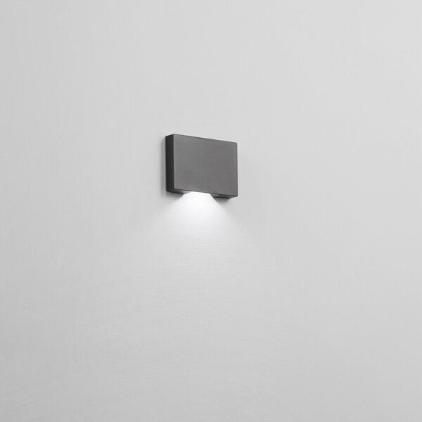 FAN LED-STEPLIGHT Venkovní nástěnné svítidlo LED STEPLIGHT černá plast 1,5 W 96 lm 4000 K IP65 5x7x1,15 cm - FANEUROPE