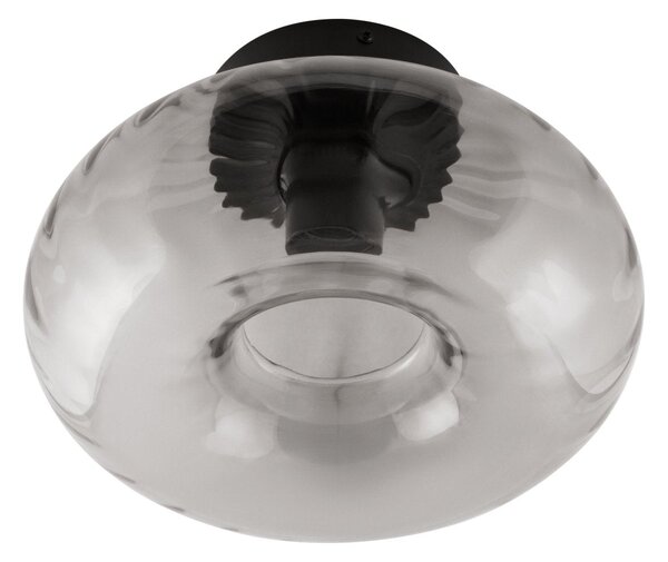 Stropní svítidlo Smoke Glass, 1x E27, Černé