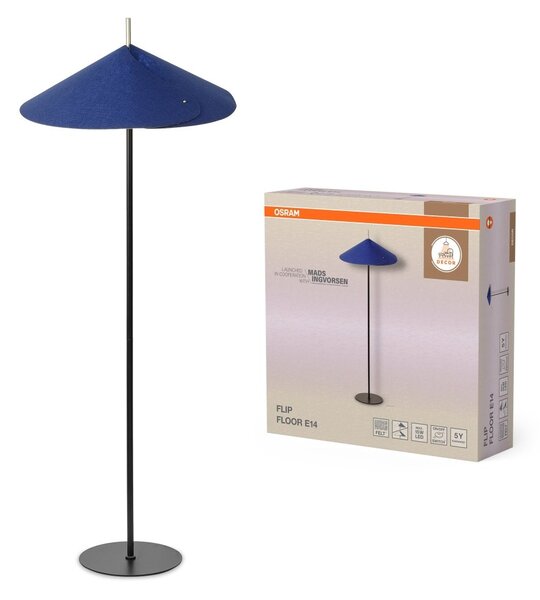 Stojací lampa Flip, 1x E14, Modrá