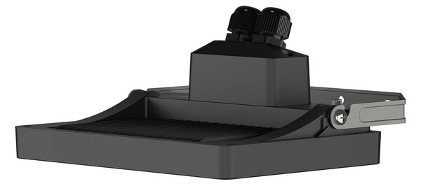 Theben LED venkovní nástěnný reflektor theLeda B30 dual, černý, IP65, Černá, Hliník, Nástěnné bodové svítidlo