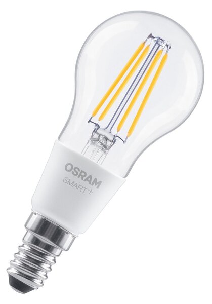 Smart LED žárovka SMART+ MATTER Filament Classic P40, 4W, Teplá bílá, E14
