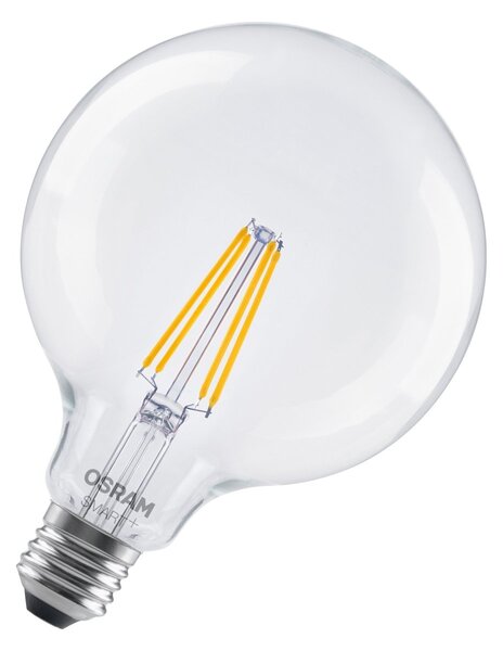 Smart LED žárovka SMART+ MATTER Filament Classic Globe, 6W, Teplá bílá, E27