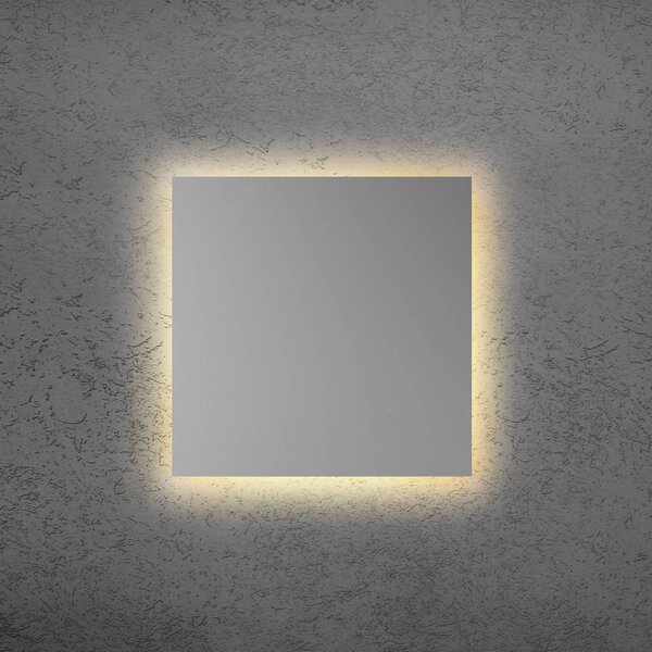 Escale LED nástěnné světlo BLADE Q, matná stříbrná, 34 x cm, kovové stmívatelné, stmívatelný, Hliník / šedá / zinek, Obývací pokoj / jídelna, Hliník, Moderní