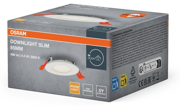 LED podhledové svítidlo 4.5W DOWNLIGHT 85 nastavitelná bílá OSRAM