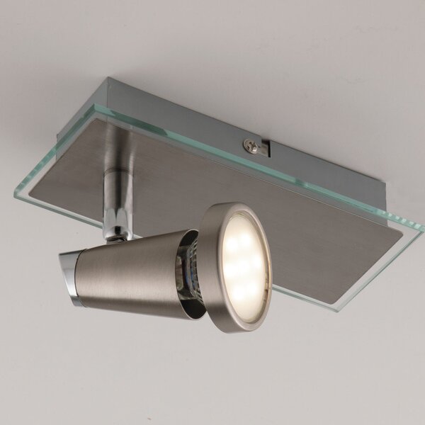 FAN SPOT-MIAMI 01 Spotové svítidlo SPOT LED MIAMI chrom/nikl 1xGU10 LED 5 W 400 LM 2700 K 16,5x7x14,5 cm - FANEUROPE