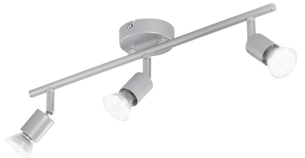 FAN SPOT-COOPER-3 Spotové svítidlo SPOT LED COOPER stříbrná 3xGU10 LED 5 W 400 LM 2700 K 48x8,5x14 cm - FANEUROPE