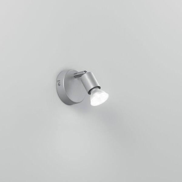 FAN SPOT-COOPER-1 Spotové svítidlo SPOT LED COOPER stříbrná 1xGU10 LED 5 W 400 LM 2700 K 11x4,5x8,5 cm - FANEUROPE