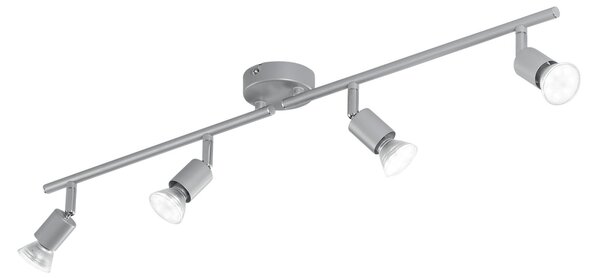 FAN SPOT-COOPER-4 Spotové svítidlo SPOT LED COOPER stříbrná 4xGU10 LED 5 W 400 LM 2700 K 78,5x8,5x14 cm - FANEUROPE
