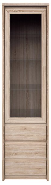 Vitrína Noella 1W3S (dub sonoma). Akce -20%