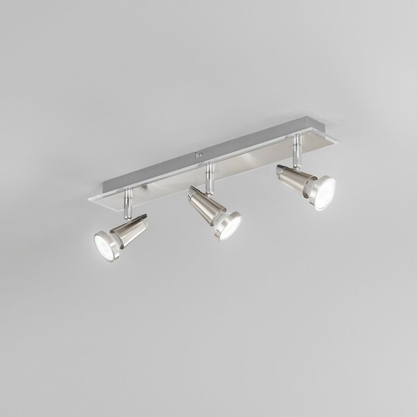FAN SPOT-MIAMI 03 Spotové svítidlo SPOT LED MIAMI chrom/nikl 3xGU10 LED 5 W 400 LM 2700 K 48x7x14,5 cm - FANEUROPE