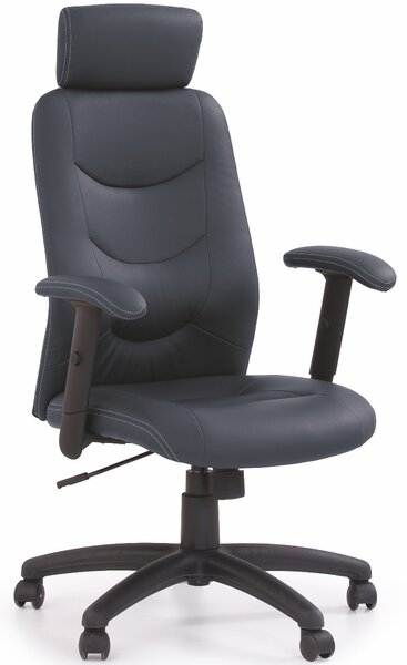 Profilovaná Kancelářská židle s opěrkou hlavy černá IRENE