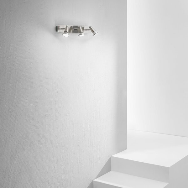 FAN SPOT-MIAMI 03 Spotové svítidlo SPOT LED MIAMI chrom/nikl 3xGU10 LED 5 W 400 LM 2700 K 48x7x14,5 cm - FANEUROPE
