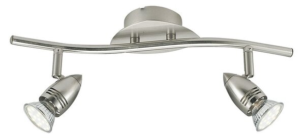 FAN SPOT-SUNNY-2 Spotové svítidlo SPOT LED SUNNY nikl 2xGU10 LED 5 W 400 LM 2700 K 37,8 x 9 x 16 cm - FANEUROPE