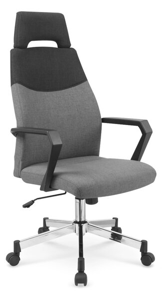 Kancelářská otočná židle s vysokým opěradlem Grafitová PLATO