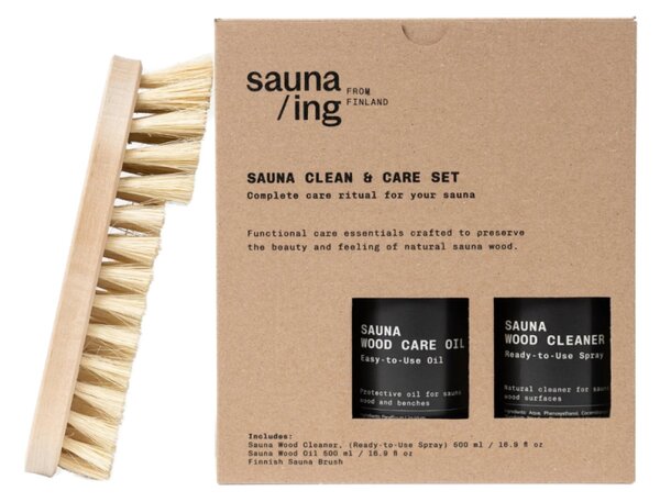 Sauna/ing Sada na čištění a péči o saunu sauna/ing