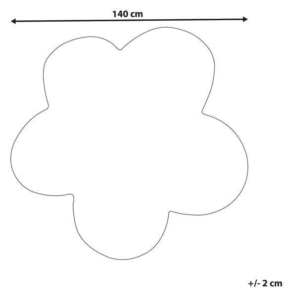 Koberec KOKKINI Světle béžová ø 140 cm Vlna