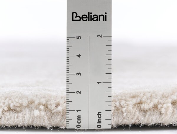 Koberec KOKKINI Světle béžová ø 140 cm Vlna
