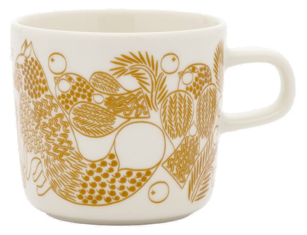 Marimekko Hrnek Oiva Piirto Ketunmarja 0,2l, bílo-bronzový