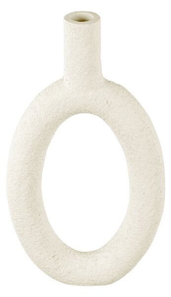 Váza oválná ve tvaru prstenu Ring Oval High pískově slonová kost Present Time (Barva- slonová kost)