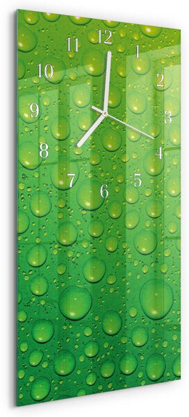 Skleněné hodiny vertikální Kapky zsppb-30x60-00087101